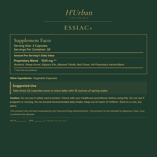 HUA Back Panel - Essiac+