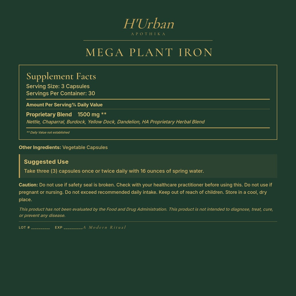 HUA Back Panel - Mega Plant Iron