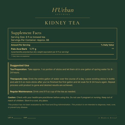 HUA Kidney Tea Back Panel