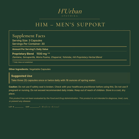HUA Back Panel - HIM – Men's Support
