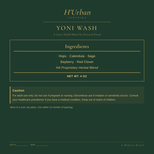 HUA Yoni Wash Back Panel