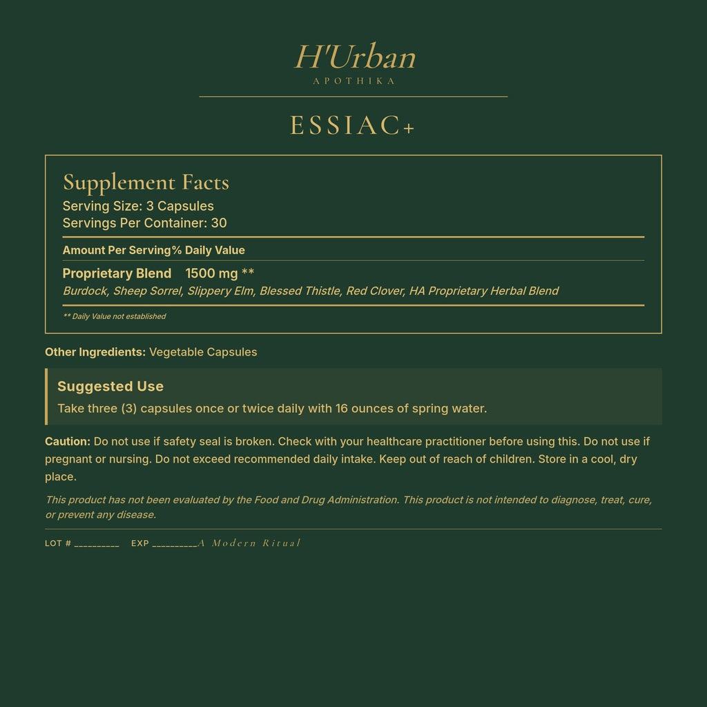 HUA Back Panel - Essiac+